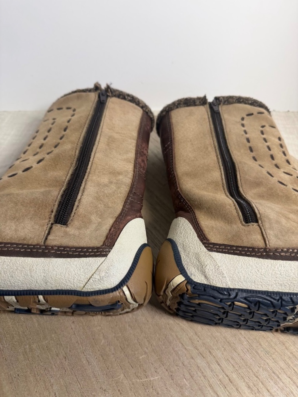Merrell Decora Brown Suede Winter Boots Side Zip Women’s 9 - Picture 10 of 11